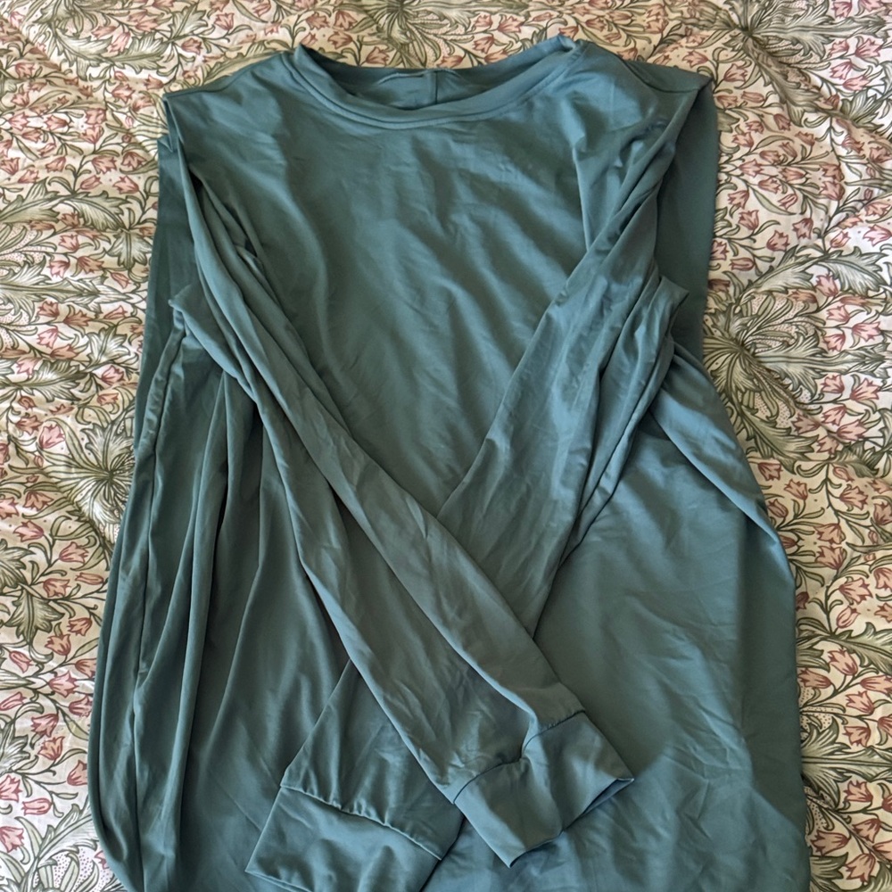 HALARA Long Sleeve Top Teal Green